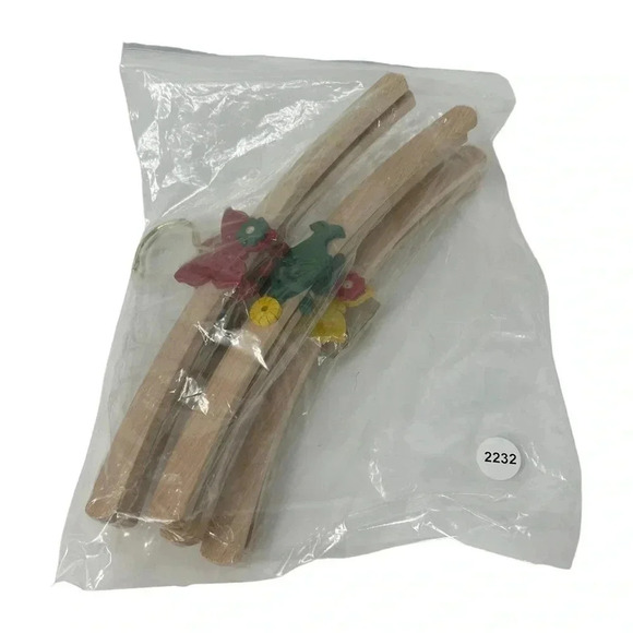 KIDS WOODEN HANGERS HANDMADE HAND PAINTED SET OF SIX TOXIC FREE - Picture 8 of 8